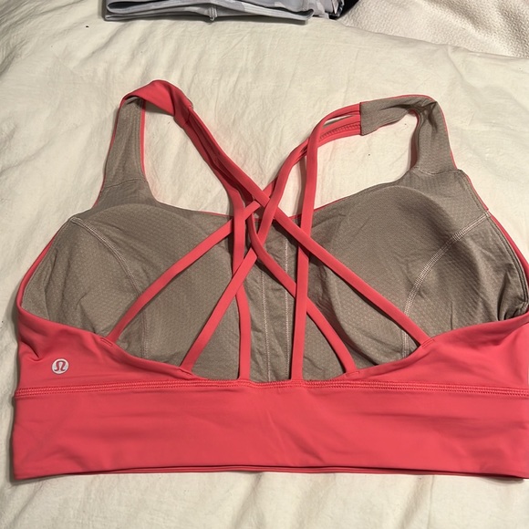 Lululemon Free to be Serene Long Line Bra 14 Guava Pink - Picture 2 of 4